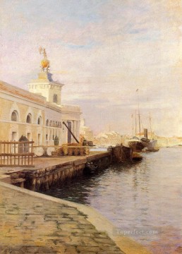 ヴェネツィアの風景の眺め ジュリアス・ルブラン・スチュワート Oil Paintings